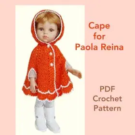 PDF Pattern Crochet of a cape for Paola Reina