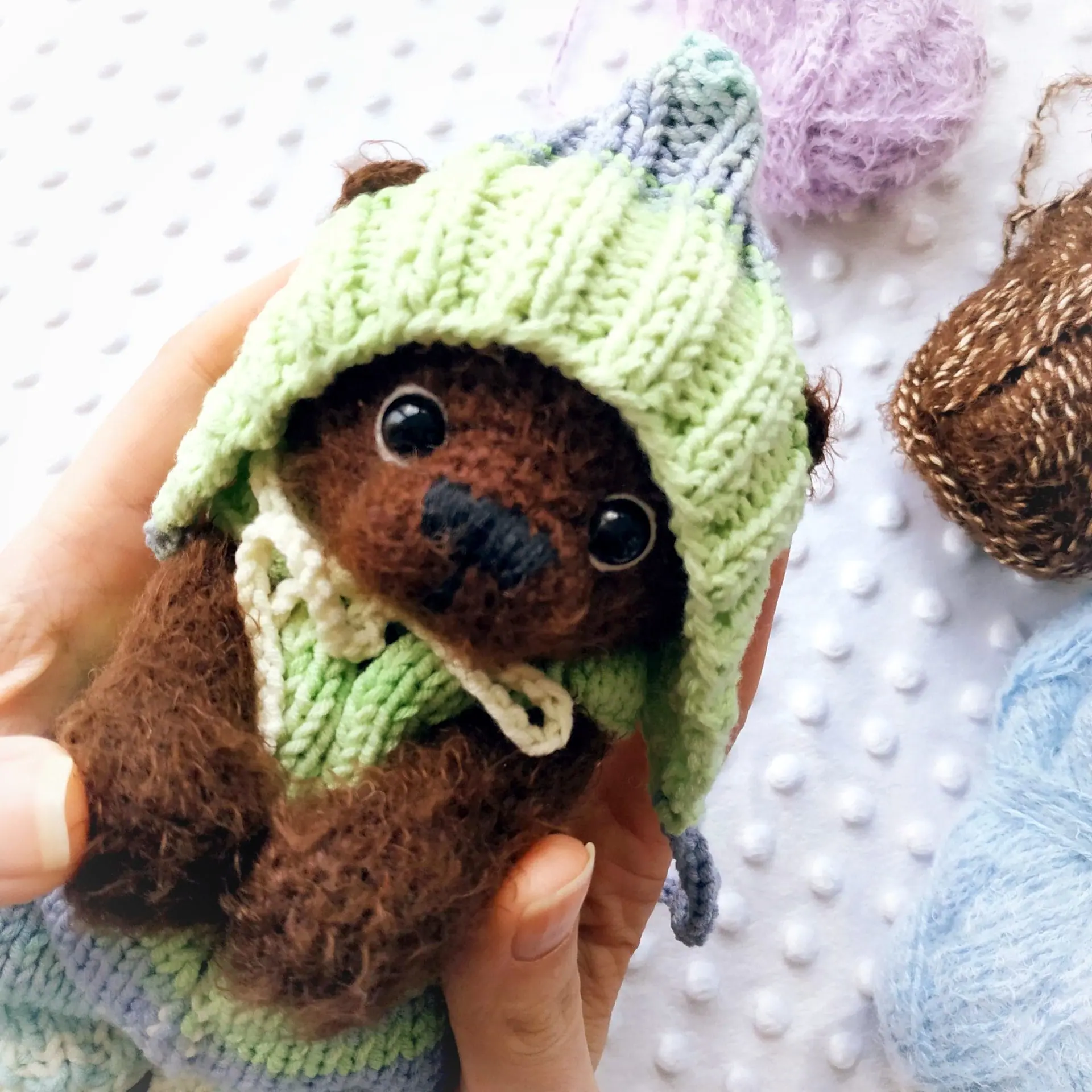 Crochet Teddy bear/ Stuffed baby toy/ Handmade teddy toy/ Artist 1 handmade teddy bear