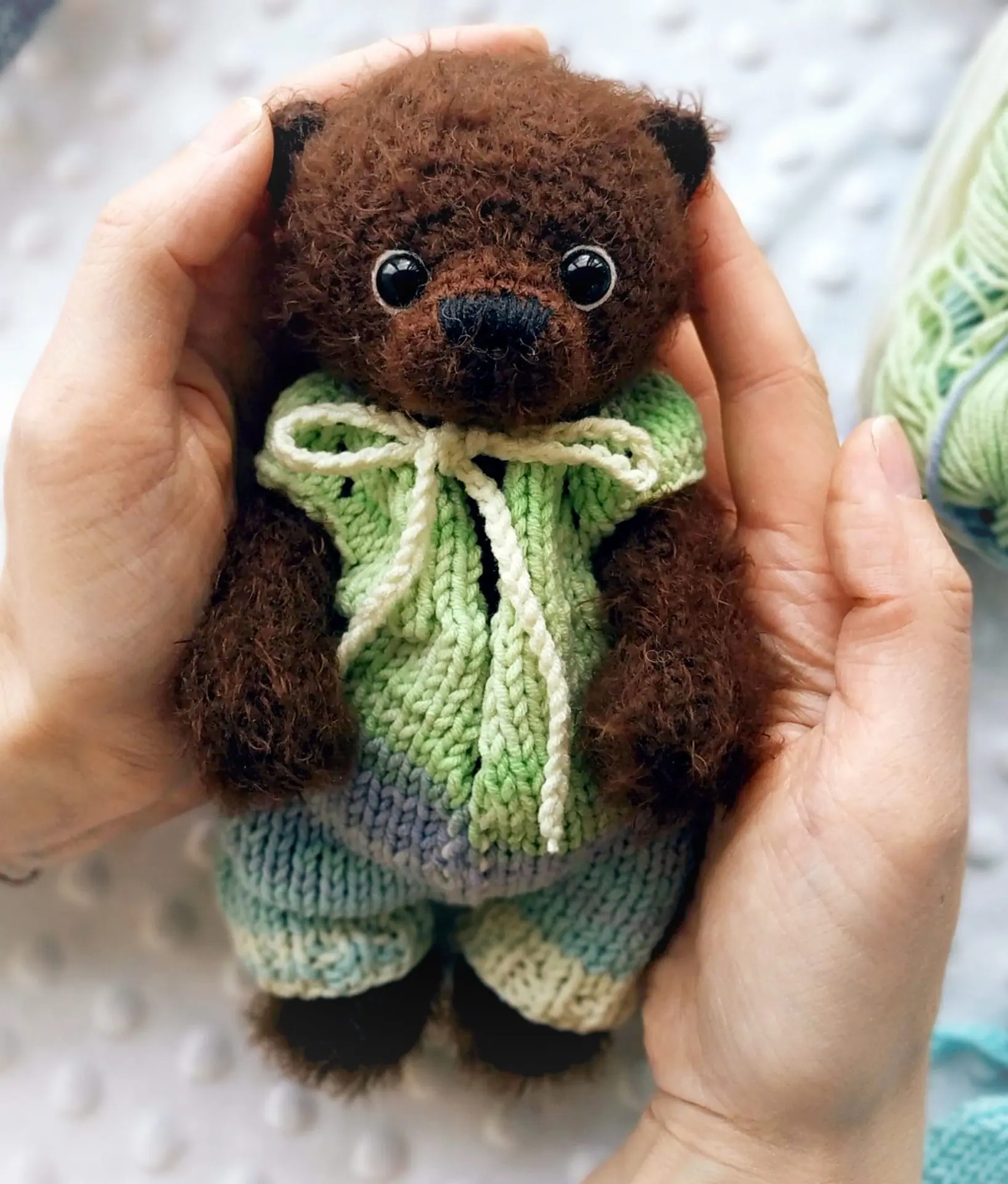 Crochet Teddy bear/ Stuffed baby toy/ Handmade teddy toy/ Artist 2 handmade teddy bear