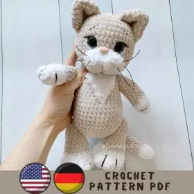 Crochet plush Cat pattern PDF