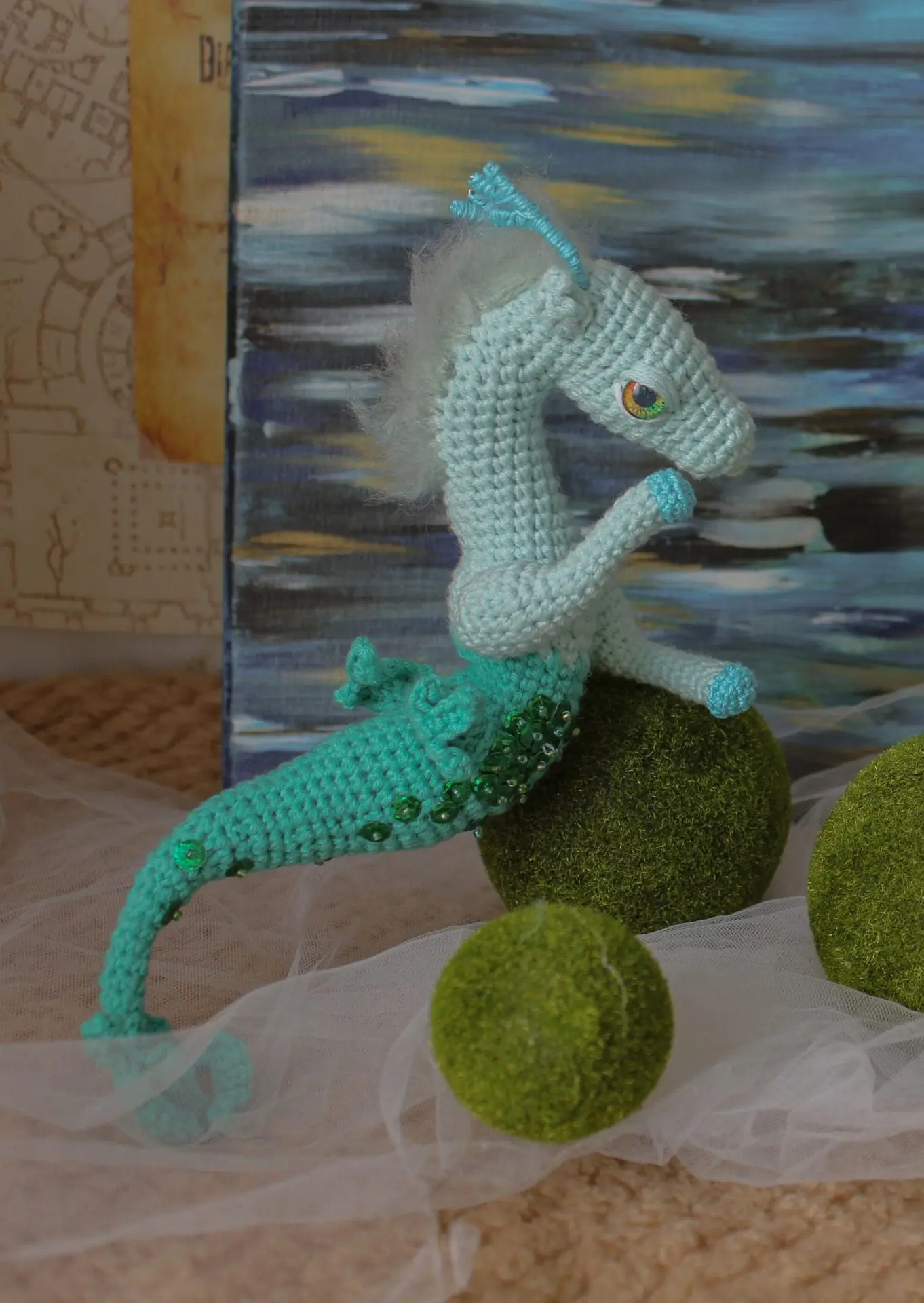The hippocampus is a fantastic animal. A collectible toy. The hippocampus is a fantastic animal. A collectible toy.