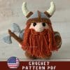 Viking gnome amigurumi pattern