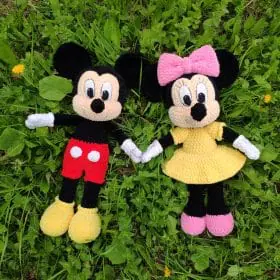 Crochet Minnie & Mickey Mouse pattern