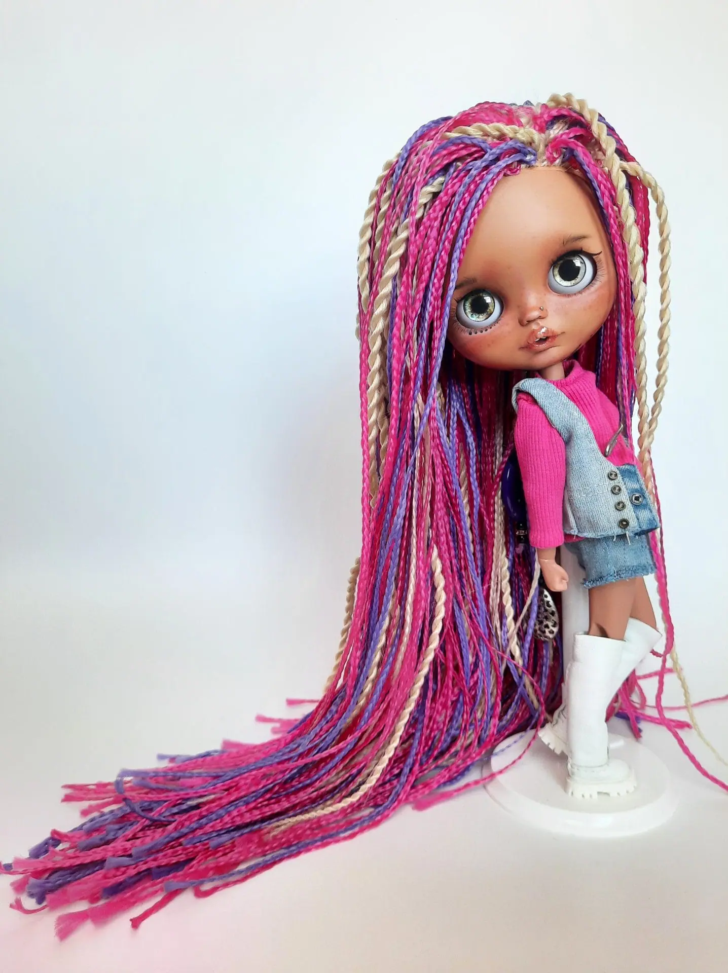 Afro blythe doll Ethnic doll Afro princess Mulatto tatoo doll Afro braids 7 20240329 130801.jpg