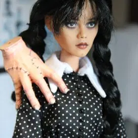 Wednesday Addams OOAK custom doll