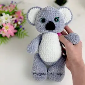 Pattern crochet cute koala