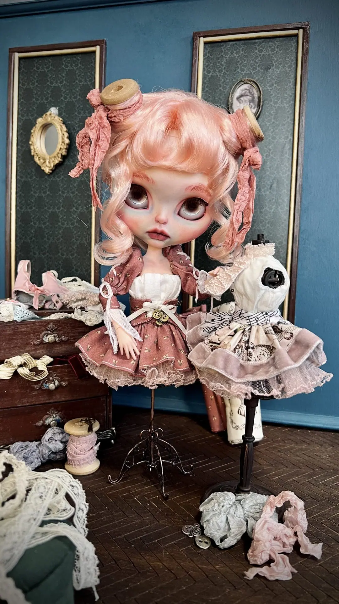 Tailor Мannequin Victorian Lady Tutu Blythe doll custom OOAK