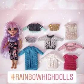 Rainbow High doll knitting pattern