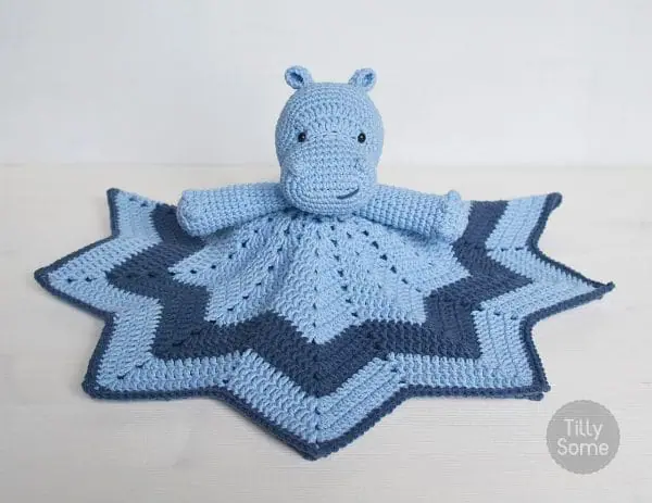 Smiley Hippo Lovey Crochet Pattern by Tillysome