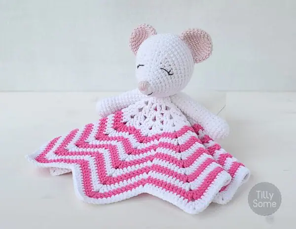 Sleepy Mouse Lovey Crochet Pattern by Tillysome