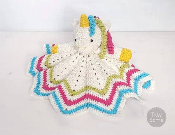 Sweet Unicorn Lovey Crochet Pattern by Tillysome