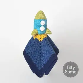 Rocket Lovey Crochet Pattern by Tillysome