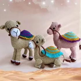 Amigurumi pattern camel toys