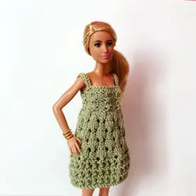 Barbie doll knitting pattern dress