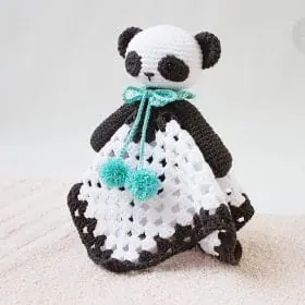 Nomi the Panda Lovey Crochet Pattern by Tillysome