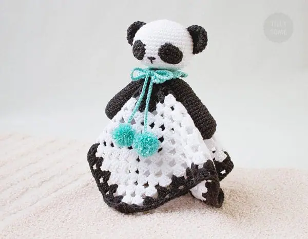 Nomi the Panda Lovey Crochet Pattern by Tillysome