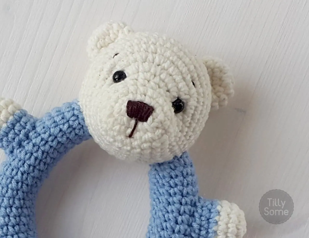 Teddy Bear Rattle Crochet Pattern - DailyDoll Shop