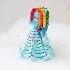 Rainbow the Pony Lovey Crochet Pattern by Tillysome