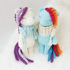Rainbow the Pony Amigurumi Crochet Pattern by Tillysome