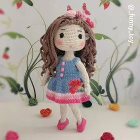 Crochet doll Aurora