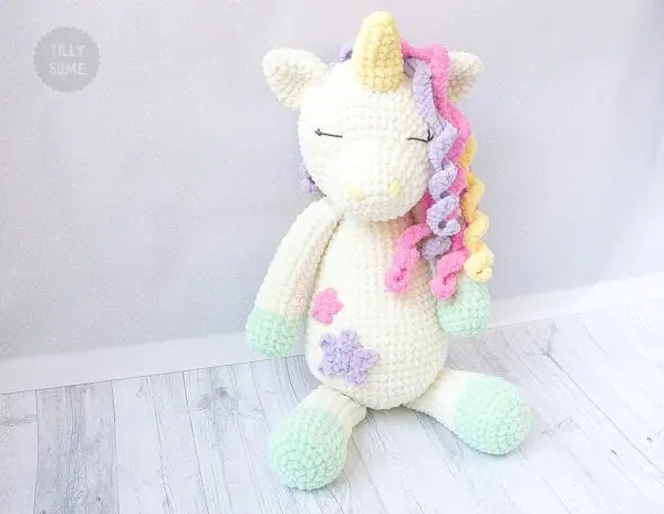 Unicorn Plush Toy Crochet Pattern by Tillysome