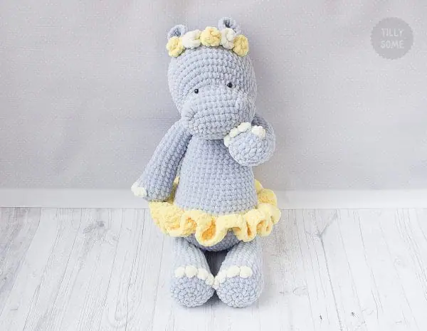 Big Plush Hippo Crochet Pattern by Tillysome