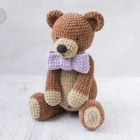 Big Plush Teddy Bear Crochet Pattern by Tillysome
