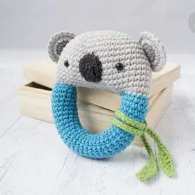Koala Bear Rattle Crochet Pattern by Tillysome