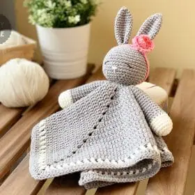 Sleepy Bunny Lovey Crochet Pattern by Tillysome