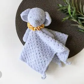 Sleepy Elephant Lovey Crochet Pattern by Tillysome