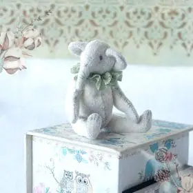 Teddy Elephant collectible art miniature