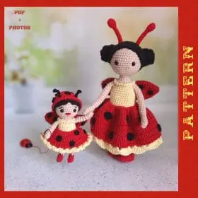 Ladybird crochet doll pattern