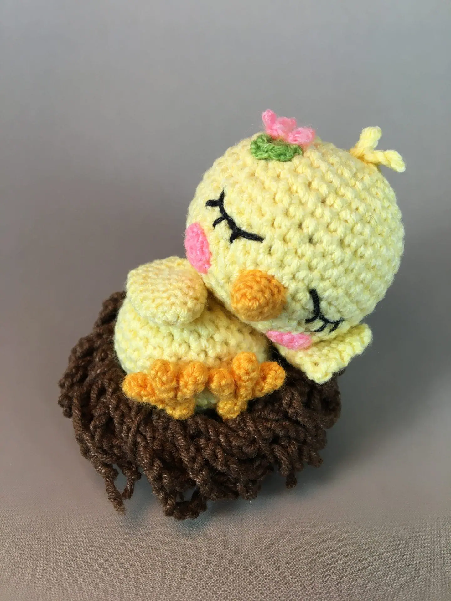 Cute chick crochet pattern, amigurumi PDF tutorial - DailyDoll Shop, image size:1440x1920
