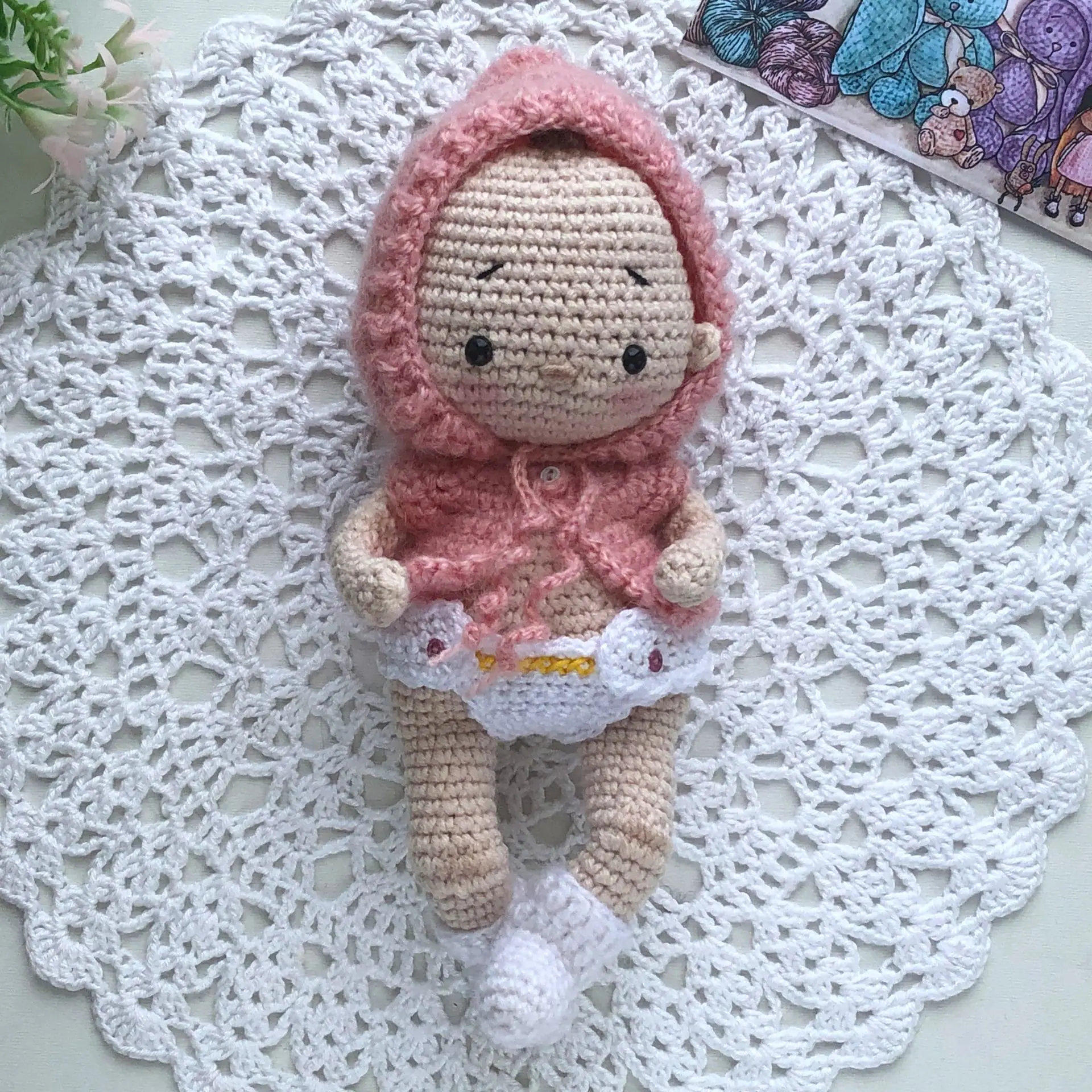 Сrochet pattern Basic body doll, amigurumi mini doll tutorial 2 Pattern-mini-doll