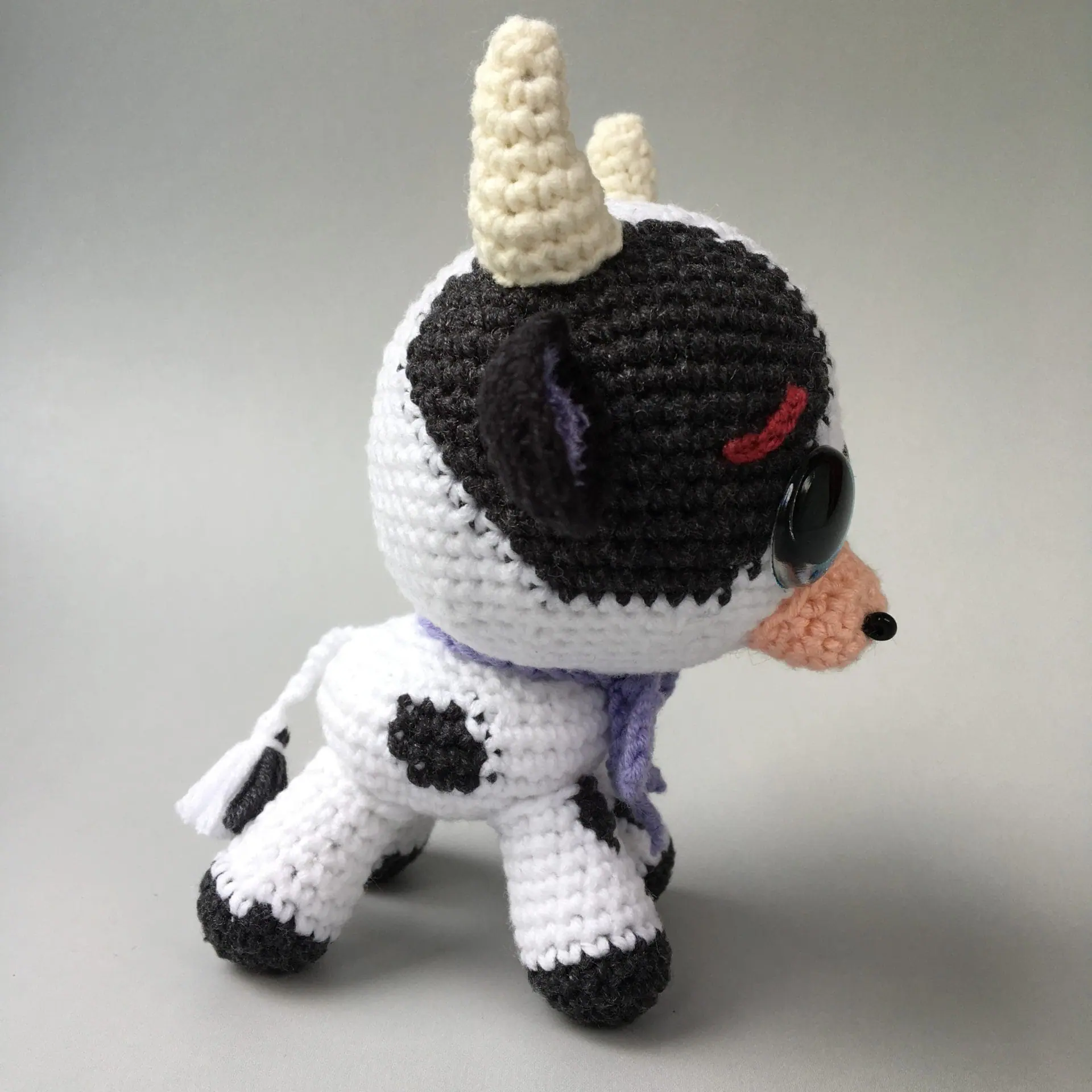 Crochet Cow Pattern – Cute Amigurumi Farm Animal 5 Plush crochet cow amigurumi toy, handmade farm animal pattern