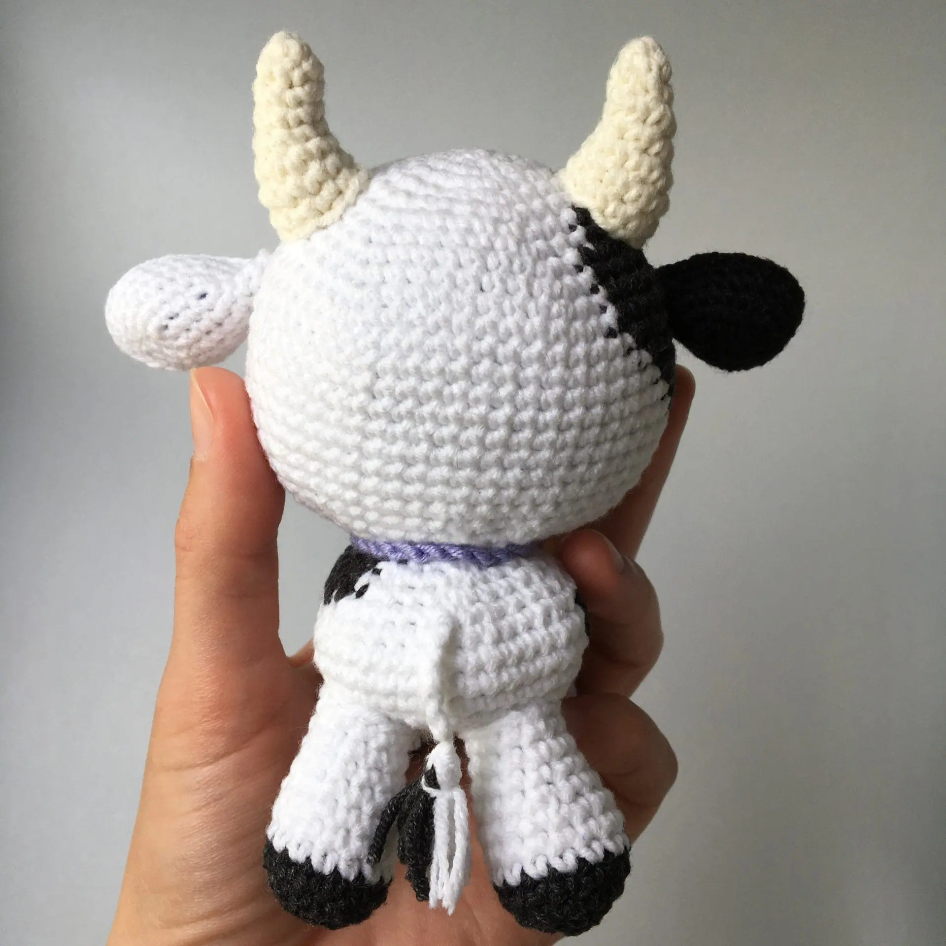 Crochet Cow Pattern – Cute Amigurumi Farm Animal 2 Plush crochet cow amigurumi toy, handmade farm animal pattern