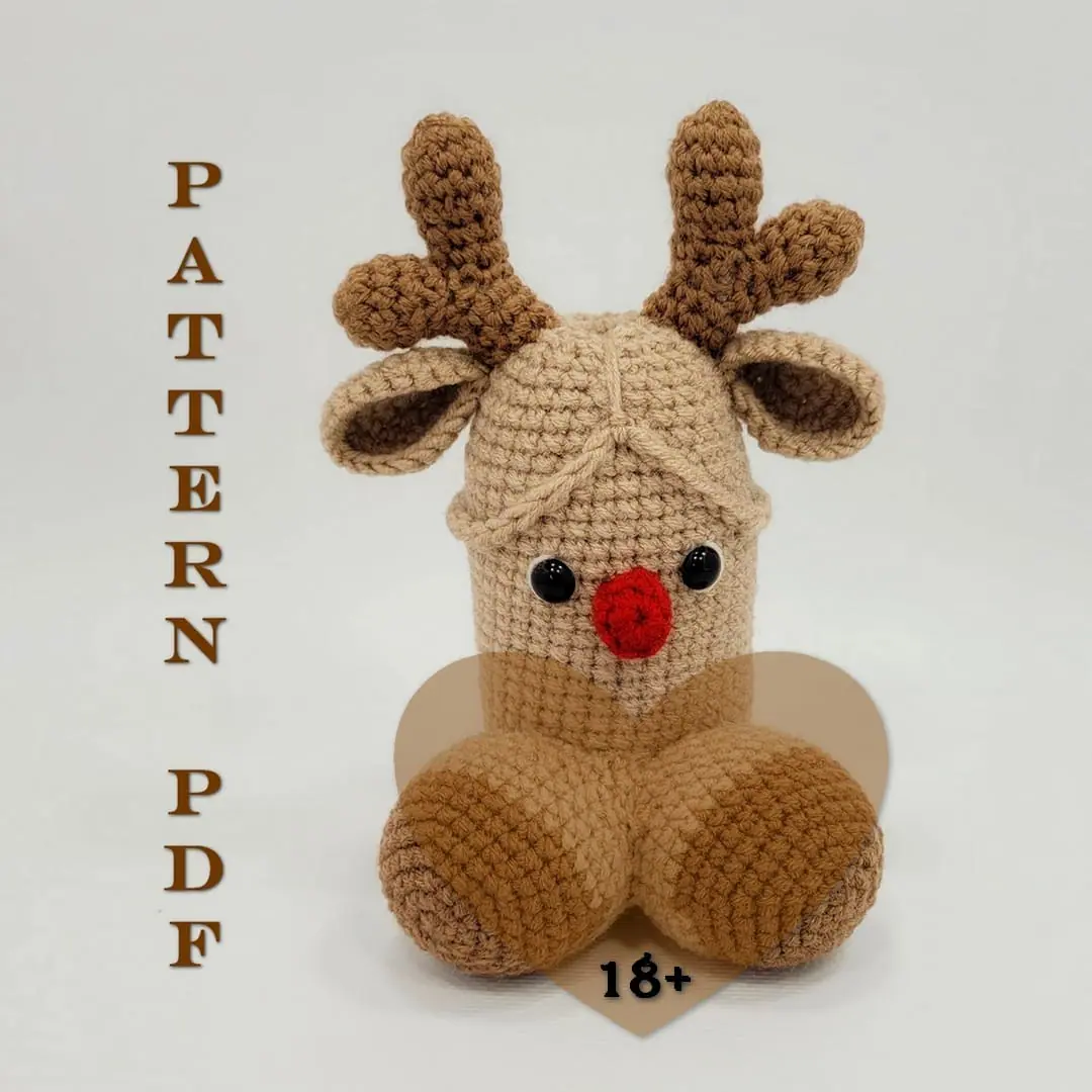 crochet penis rudolf. Crochet Funny Adult Toy