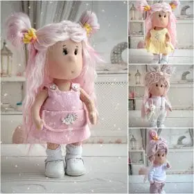 Rag doll, handmade doll with clothes, custom doll