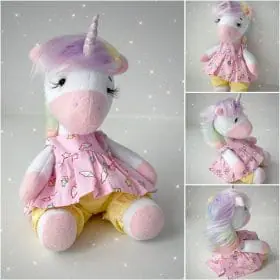 Unicorn Doll. Handmade Doll. Unicorn Toy for Nursery Decor.