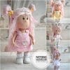 Rag doll outfit pattern, Set of Clothes for 9 inch Dolls, Clothing Set PDF, Sewing Pattern and Tutorial, Instant Download