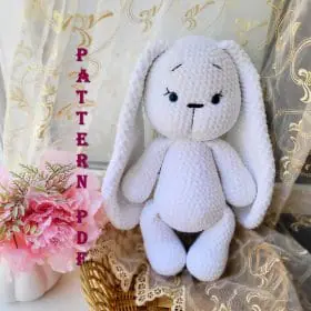 rabbit pattern plush