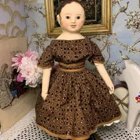 Izannah style doll dress for 18-20 inch dolls