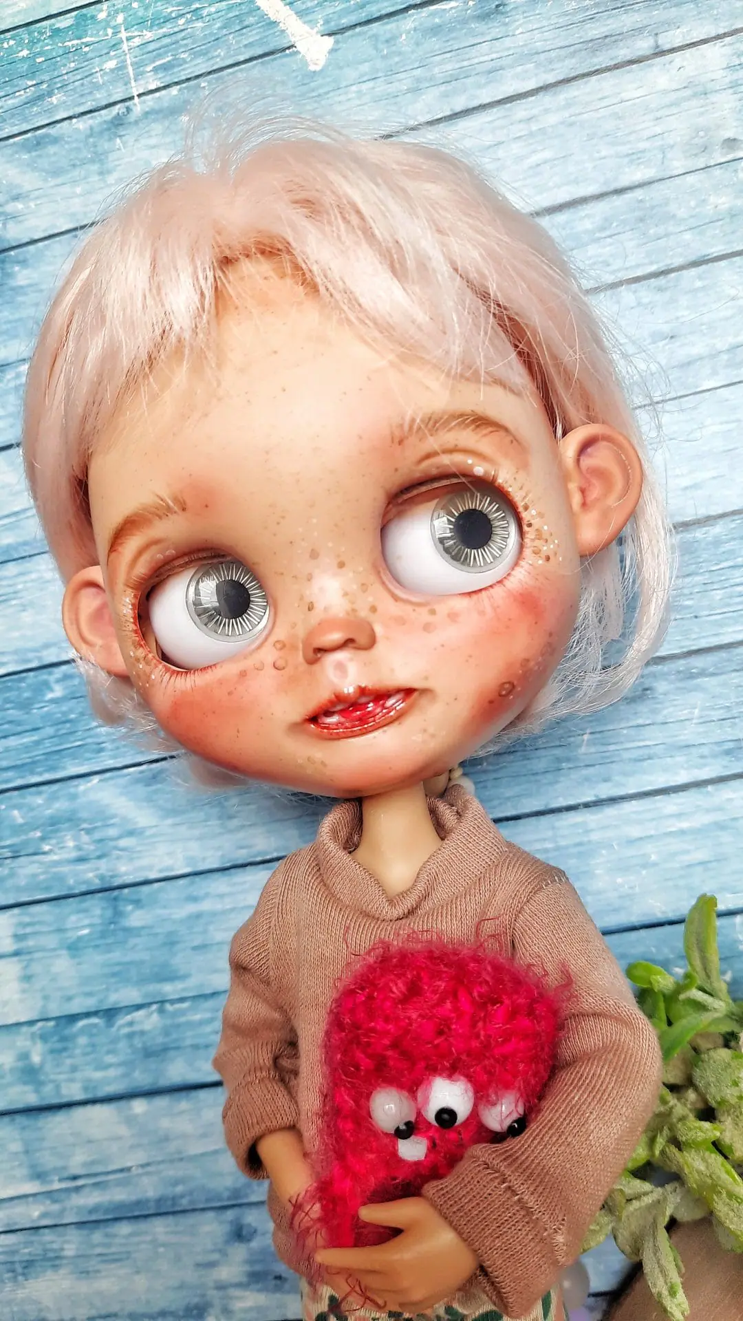 Blythe doll custom Pink hair Personalized blythe doll 11 1000048393 01.jpeg