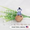 micro donkey Eeyore crochet pattern