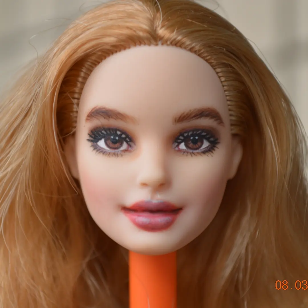 Barbie OOAK repaint only head DailyDoll Shop