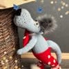 Wolf knitting pattern by ola oslopova. toy knitting patterns