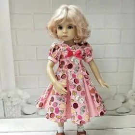 Interesting style dress for Little Darling dolls