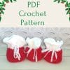 Christmas gift bag crochet pattern Santa sacks Crochet