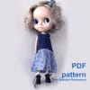 dress pattern for blythe doll