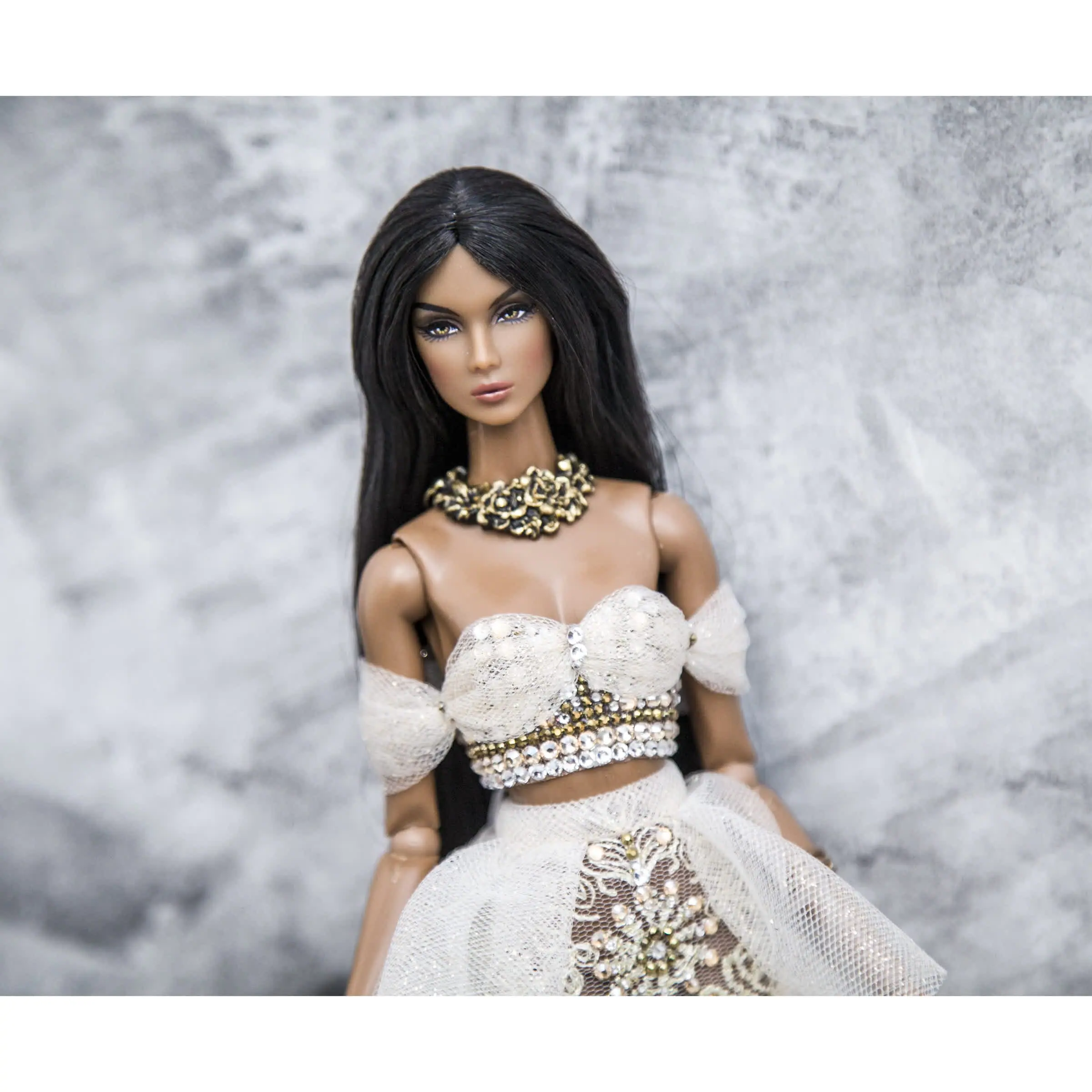 Set "Light Gold" top+skirt for Fashion Royalty NuFace 12 9.jpg